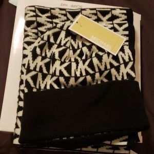 Michael Kors scarf and hat set